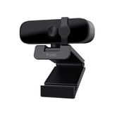 WEBCAM CON MICROFONO TRUST TANOR FULL HD 1080P NEGRA  PARA VIDEOLLA NITIDAS CON 85% MAT. RECICL