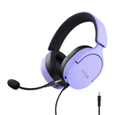HEADSET TRUST GAMING GXT 489 ROXO FAYZO 25301 MICROFONE DOBRÁVEL DESTACÁVEL CABO TRANÇADO 1,2 m JACK 3,5 mm CONTROLE REMOTO