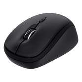 MOUSE TRUST WIRELESS Y BLUETOOTH YVI+ NEGRO 1600DPI AJUSTABLE 3 BOTONES 3 DISPOSITIVOS