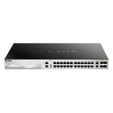 SWITCH GESTIONABLE L3 D-LINK STACKABLE DGS-3130-30TS/E 24P GIGA + 2P 10G + 4P 10G SFP+