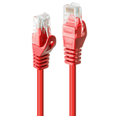 LINDY 0.5M CAT.6 U/UTP CABLE, RED (48181)