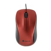 MOUSE ÓPTICO NGS CREW 1200DPI USB PRETO/VERMELHO