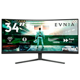 PHILIPS Evnia 34" LCD Fast VA Wide Quad HD HDMI