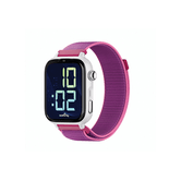 Relógio inteligente SaveFamily SaveWatch Plus 2 para crianças, 4G, alça branca, tecido de framboesa