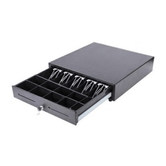 Porta Moedas Oito Gavetas 41cm, com 5 compartimentos para notas e 8 compartimentos para moedas. Conexão RJ1