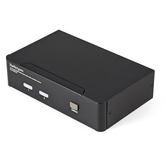 Switch KVM USB HDMI de 2 portas com áudio