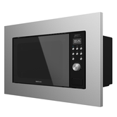HORNO MICROONDAS INTEGRABLE CECOTEC GRANDHEAT 2000 BUILT-IN STEEL BLACK 20 LITROS CON GRILL INOX