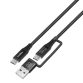 CABLE USB-C A USB-C 1.8M COOLBOX 60W TRENZADO ADAPTADOR USB-A