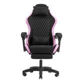 SILLA GAMER MARS GAMING MGCXFGRBL NEGRA Y ROSA RECLINABLE REPOSABRAZOS AJUSTABLE REPOSAPIES COJINES