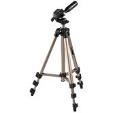 Hama Tr    pode para c  maras r  flex tr    pode extensible aluminio  cabeza 3D  soporte para c  maras de fotos estable  color dorado negro