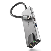 ADAPTADOR USB-C 4 EN 1: HDMI, USB-C, RJ45 Y USB 3,0 WONDERDOCKSUPRA