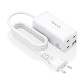 Carregador de mesa AISENS 100W GaN 3x USB C PD3 0 QC4 0 QC5 0 1x USB A QC3 0 branco