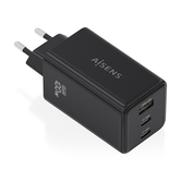 Carregador AISENS 100W GaN 2x USB C PD3 0 QC4 0 QC5 0 1x USB A QC3 0 preto