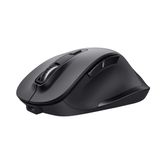 MOUSE TRUST FYDA WIRELESS RECARGABLE CON FORMA CURVA NEGRO.24727