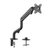 AISENS Soporte De Mesa Eco Contrapeso Giratorio E Inclinable Para Monitor/TV 8kg (3 Pivotes, 1 Brazo) De 17-32, Negro
