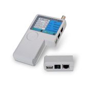 TESTER AISENS PARA CABLE RJ11 RJ12 RJ45 USB COAXIAL INDICADORES LED PARA CONEXIONES Y FALLOS A142-0313