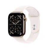 Apple Watch Series 11 GPS + Cellular 46mm Gold Titanium Case with Light Blush Sport Band - M/L