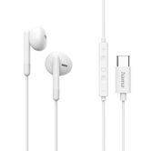 AURICULAR INTRAUDITIVO USB-C HAMA CLASSY MICROFONO CABLE 1.2m COLOR BLANCO