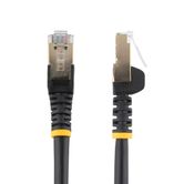 Cable de 5m de Red Ethernet CAT6a Negro RJ45 STP