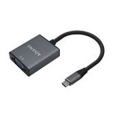 AISENS Conversor Aluminio USB-C a VGA, USB-C/M-HDB15/H, Gris, 15cm