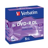 TAMBOR 5 DVD+R DL 8.5GB VERBATIM 8X MATT SILVER