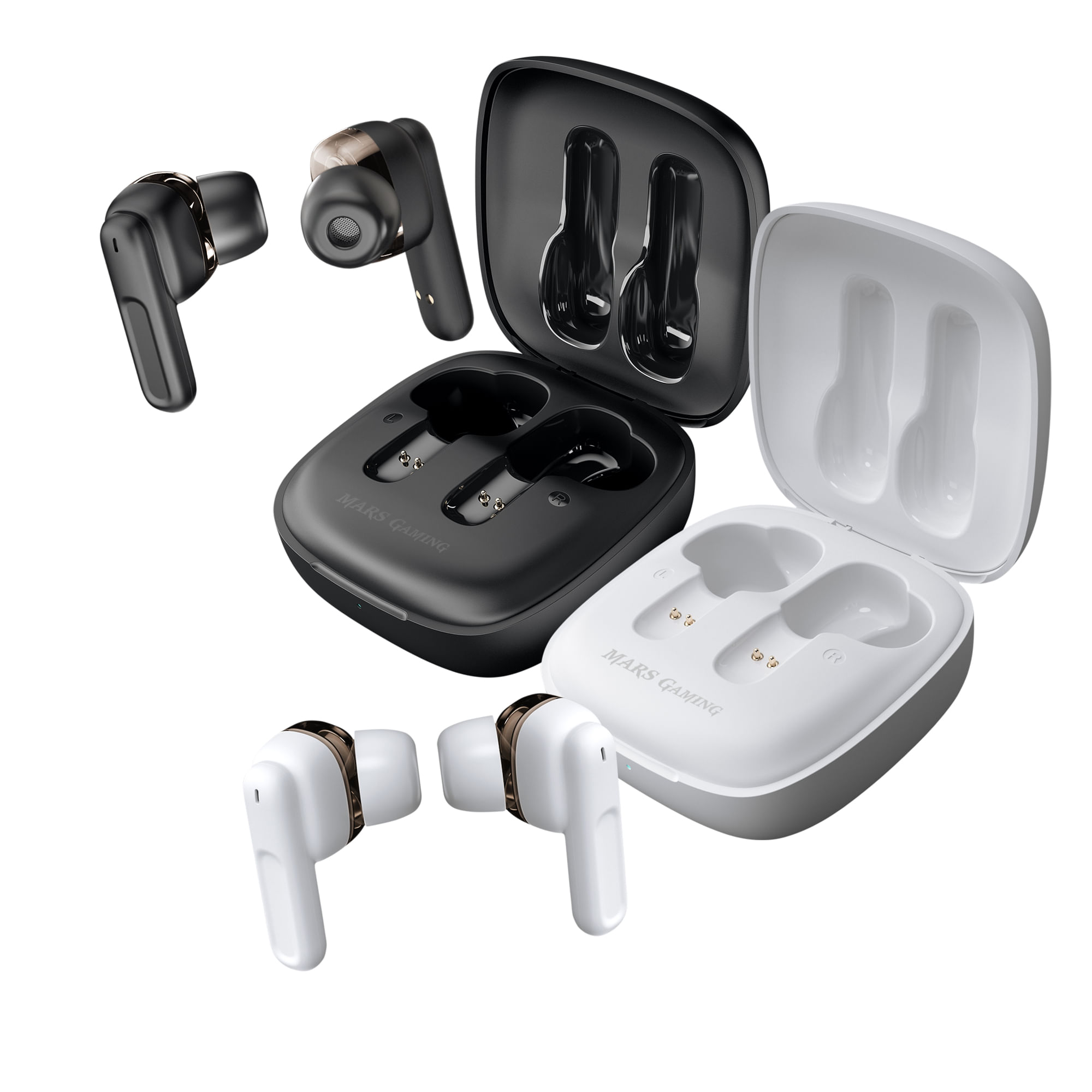 MARS GAMING MIHB Auriculares Wireless BT 5.1 Black PCBox