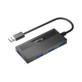 HUB USB EQUIP LIFE A 4 PUERTOS USB 3.2 INCLUYE ADAPTADOR USB-C