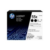 PACOTE DUPLO DE TONER HP NEGRO HP55X