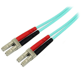 Cabo de Fibra Óptica 1m Aqua MM 50/125 OM4