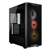 Capa para PC CORSAIR 3200D RS ARGB Mid-Tower - preta Smoke RGB