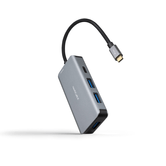 Hub USB-C Nanocable 3xUSB3.0+USB-C+USB-C PD 15cm