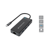 ADAPTADOR USB-C 7IN1 CONCEPTRONIC HDMIx2  USB-C PD 100W USB-A  RJ45 GIGABIT DONN14G