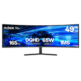 Alto-falantes NILOX LCD VA Dual QHD HDMI de 49 polegadas