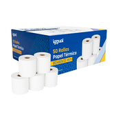 iggual Caja 50 rollos papel térmico 80x80x13 mm