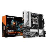 GIGABYTE AMD  B650M GAMING PLUS WIFI Placa base - Procesadores AMD Ryzen 9000, VRM de 5+2+2 fases, hasta 8000 MHz DDR5, 2xPCIe 4.0 M.2, LAN 2.5GbE, WI
