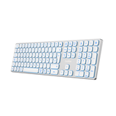Teclado sem fio Coolbox. Óleo de retorno. MOONLIGHT B431 Branco