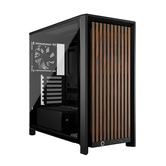 Caja CORSAIR  FRAME 4000D WOOD RS  Negro, Madera