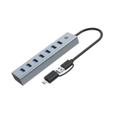 HUB USB 3.0 CONCEPTRONIC HUBBIES21G 7 PORTAS USB-C A 7XUSB-A