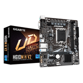 GIGABYTE Intel  H610M H V2 Placa base - Compatible con procesadores Intel Core 14th CPUs, 4+1+1 Hybrid Digital VRM, up to 5600MHz DDR5, 1xPCIe 3.0 M.2
