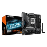 Placa AMD  GIGABYTE B850M EAGLE WIFI7 Placa Base – CPUs AMD Ryzen Serie 9000, VRM digital de 8+2+2 fases, hasta 8200 MHz DDR5 (O.C.), 1× M.2 PCIe