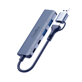 Coolbox HUB4 Lite USB-C/A 4 portas de alumínio