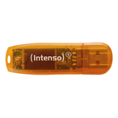 64 GB DE MEMÓRIA REMOVÍVEL INTENSA USB 2.0 RAINBOW LARANJA