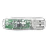 32 GB DE MEMÓRIA REMOVÍVEL INTENSA USB 2.0 RAINBOW TRANSPARENTE