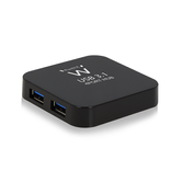 HUB EWENT USB 3.1 4 PUERTOS AC POWER NEGRO EW1134