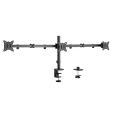 Suporte de TV EWENT EW1513, mesa e 3 monitores. Até 27