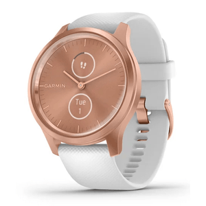 smartwatch garmin vivomove style, rose gold-white, silicone