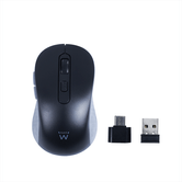 EWENT EW3204 Ratón inalámbrico 2.4GHz click silen