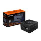 Fonte de alimentação GIGABYTE AORUS ELITE P1000W ICE Fonte de alimentação ICE de 1000 W - PCIe 5.0, 80 PLUS Platinum, design totalmente modular, ventilada