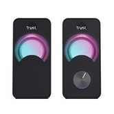 ALTAVOCES TRUST 2.0 ARYS RGB 6W RMS 12W MAX AUTOALIMENTADO USB LED COLOR NEGRO 23120