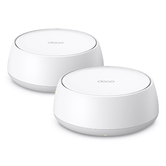 PONTO DE ACESSO INDOOR MESH WIFI 7 TP-LINK BE22 PACOTE COM 2 UNIDADES BE3600 DE BANDA DUPLA 2882 Mbps EM 5 GHz 2x1 GB